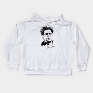 Antonio Gramsci - Retro Design Kids Hoodie